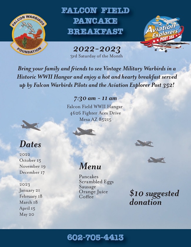 2022 falcon field pancake breakfast