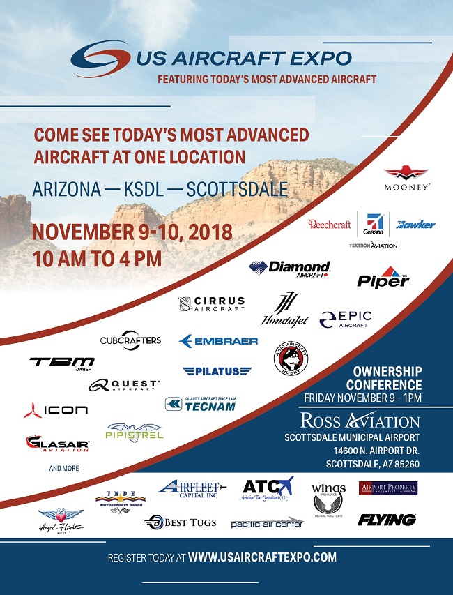 2018 us aircraft expo scottsdale arizona