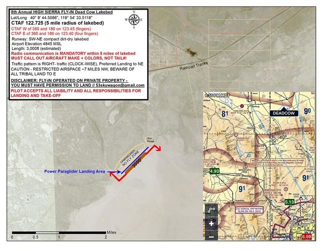 dead cow lakebed nevada pilot info