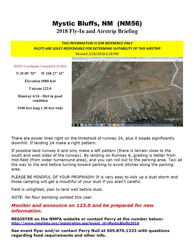 mystic bluffs fly in and airstrip briefing