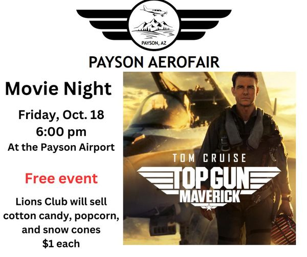payson movie night 2024 tom cruise top gun maverick