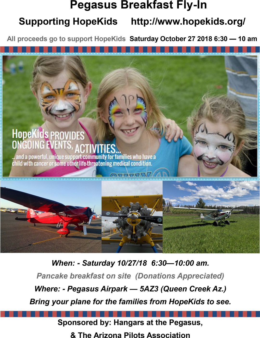 pegasus hopekids breakfast fly-in