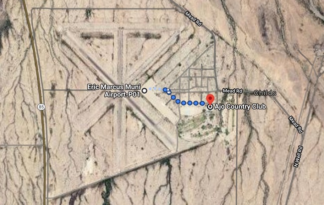 ajo airport and food drive map