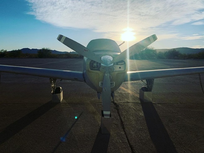 ajo airport and food drive plane
