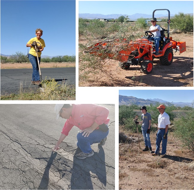 grapevine airstrip volunteer maintenances at its best 1