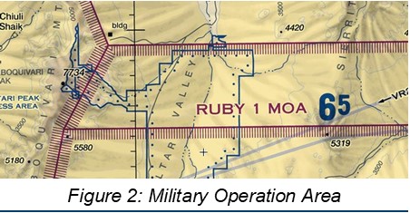 military airspace in arizona figure 2 military operation area