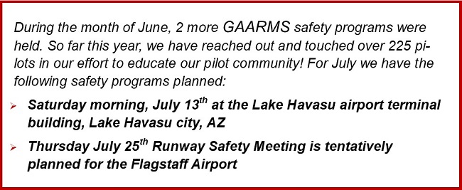 gaarms report july 2019 safety programs